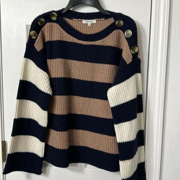 Madewell Sweaters - Madewell Steiped wide sleeve sweater